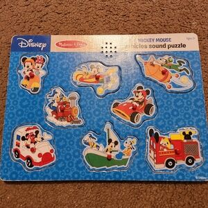 Melissa & Doug Disney Mickey Mouse Vehicles Sound Puzzle